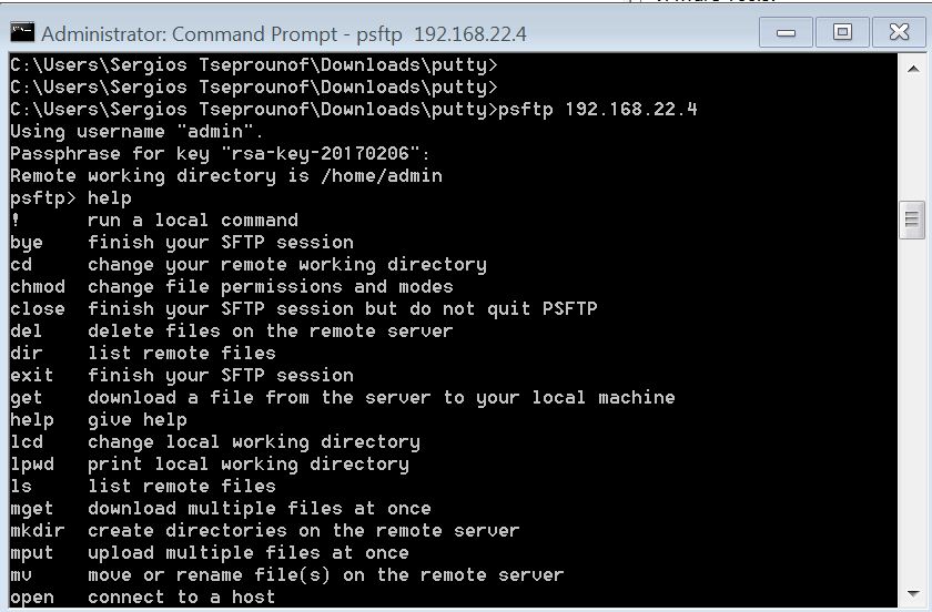 PSFTP Screenshot